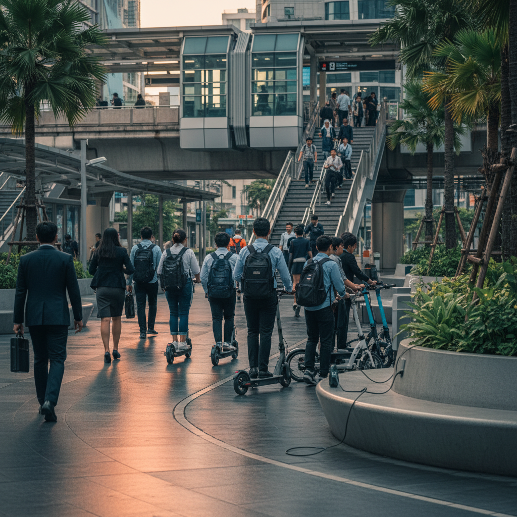เจาะเทรนด์ปลายปี 26! Scooter ครองแชมป์ไอเทมลับเชื่อมรถไฟฟ้า - micro-mobility-scooter-ev-trend