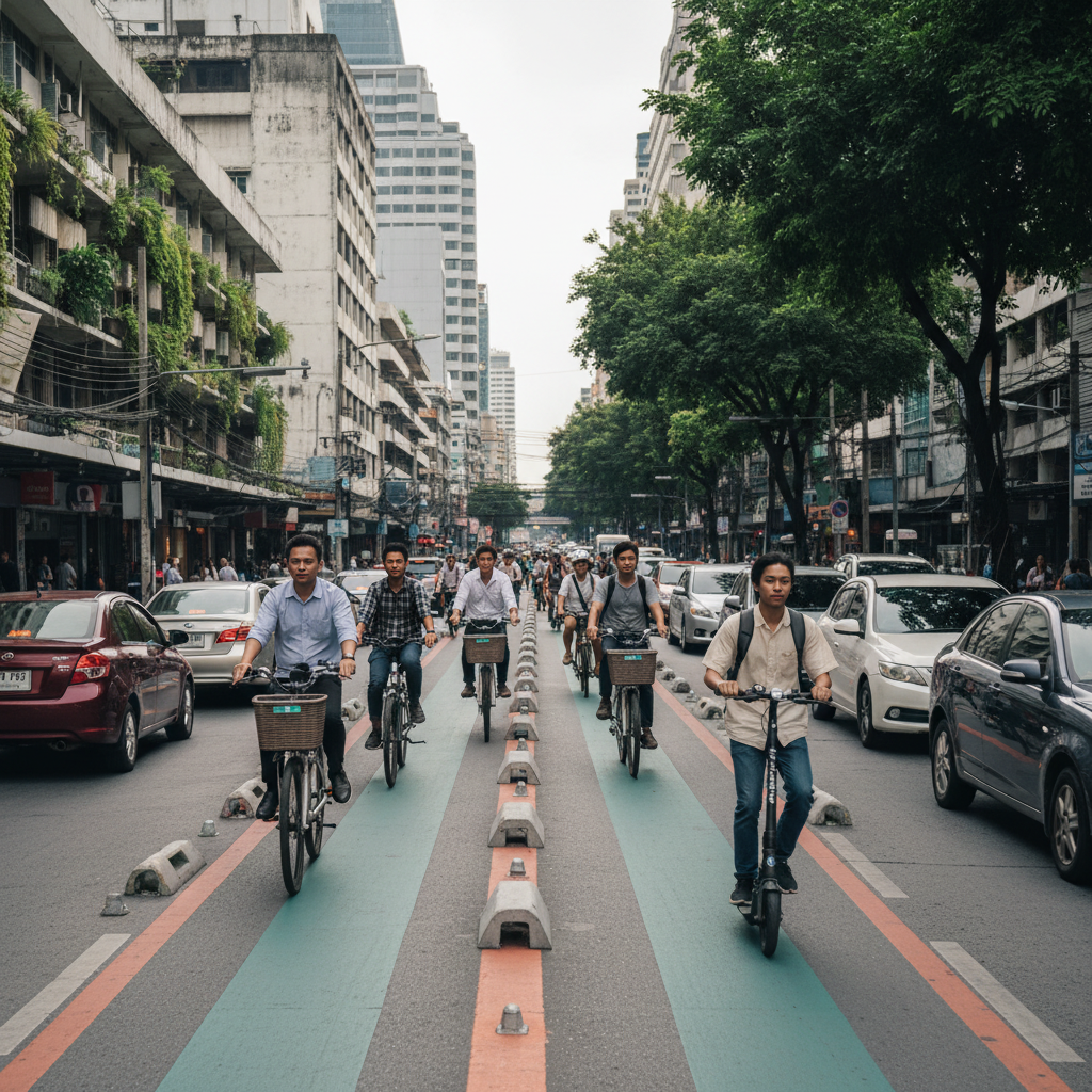 วิเคราะห์นโยบาย 2026: รัฐเตรียมผุดเลนพิเศษ E-Bike ทั่วไทย - new-ebike-lane-policy-2026