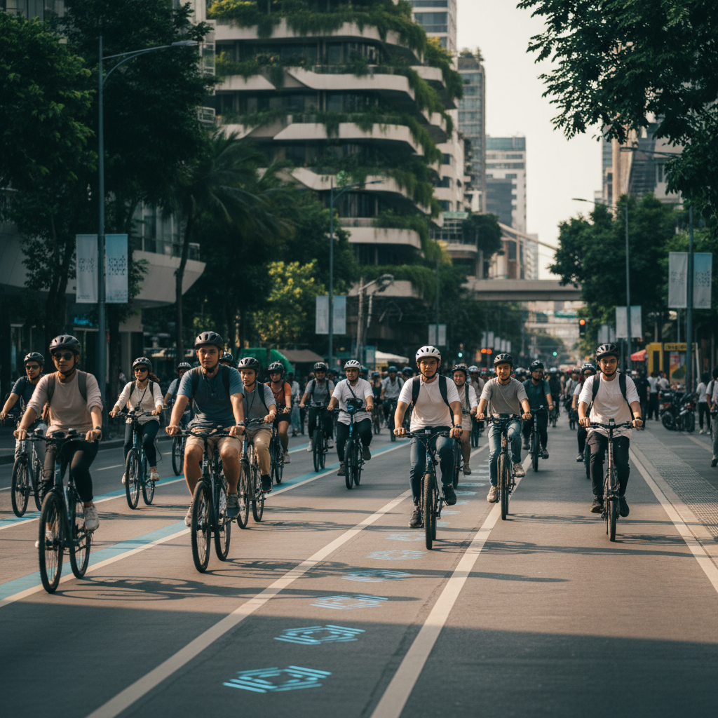 อนาคตเมืองไทย 2026: เลนอัจฉริยะดันยอด E-Bike พุ่ง - smart-bike-lane-ebike-trend