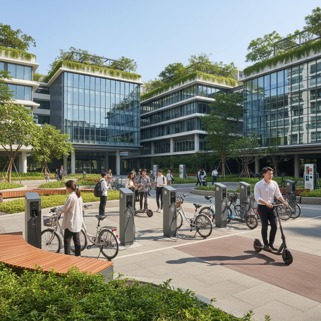 เทรนด์ EV 2026: อนาคต Smart City ขยายจุด Charging E-Bike - smart-city-charging-ev-trend