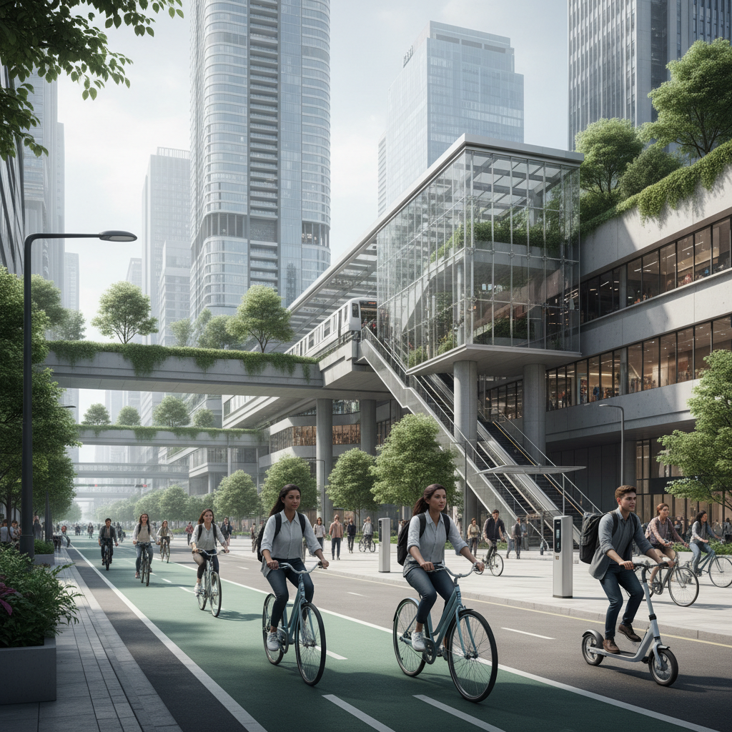 เทรนด์เมืองใหม่ 2026! ดัน E-Bike และ Scooter เชื่อมรถไฟฟ้า - smart-city-ebike-scooter-trend