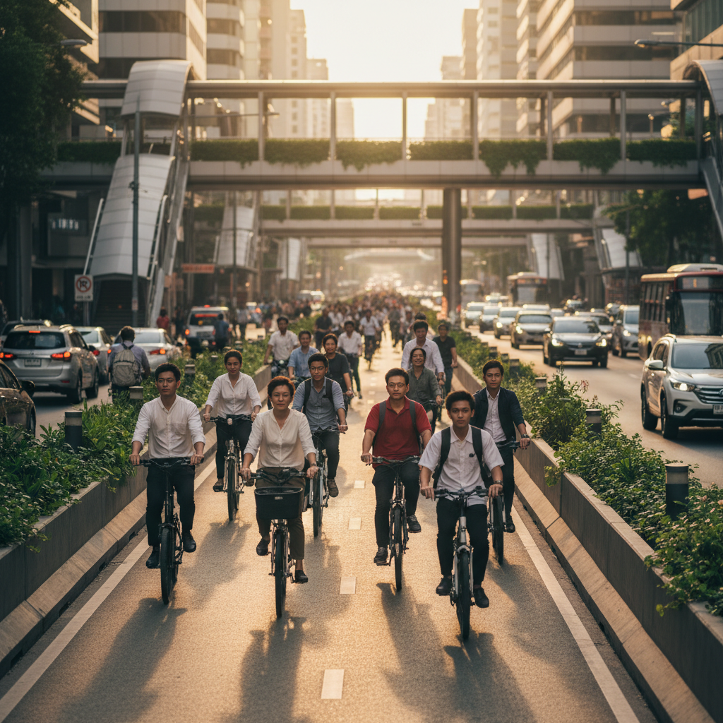 ข่าวดีปลายปี 2026! รัฐเล็งผุด EV Lane หนุนใช้ E-Bike - smart-city-ev-lane-2026