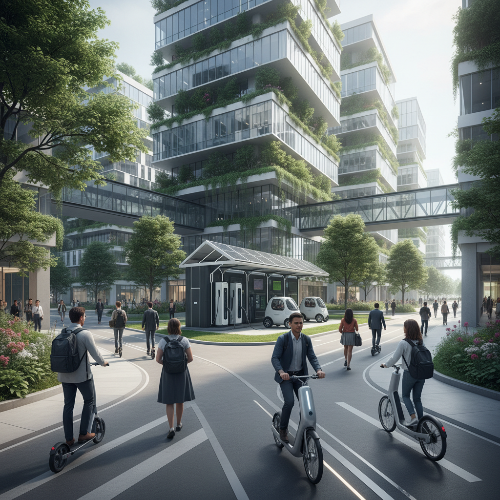 เทรนด์คมนาคมอนาคต! Smart City ดัน Scooter และ E-Bike มาแรง - smart-city-ev-mobility-trend