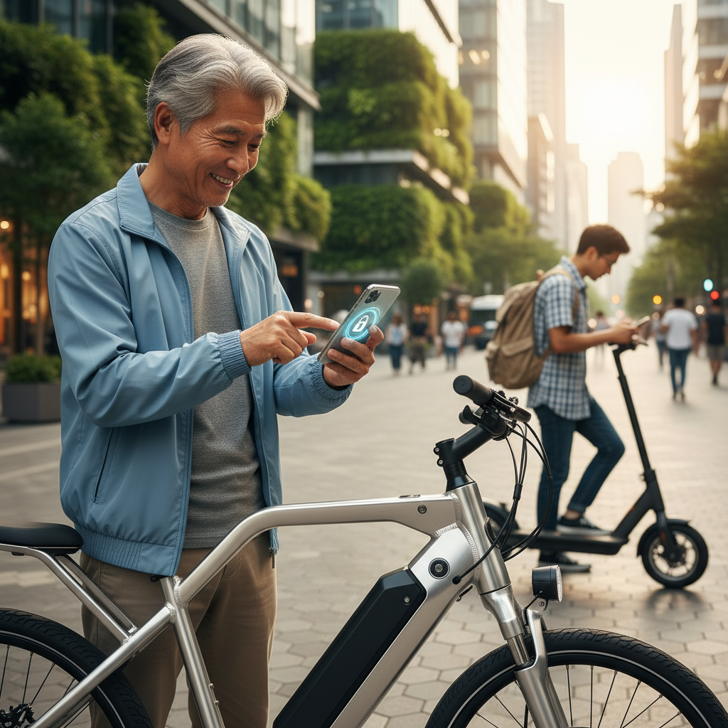 เทรนด์ EV ปลายปี 2026: E-Bike อัจฉริยะ ล็อกรถผ่านแอปกันขโมย - smart-ebike-app-security-trend