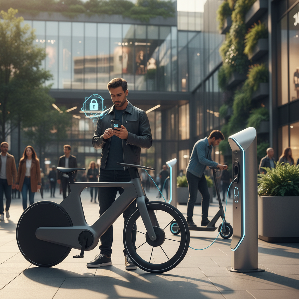 อนาคต EV ปี 2026: E-Bike อัจฉริยะ ล็อกและเช็กแบตผ่านมือถือ - smart-ebike-iot-trend-2026