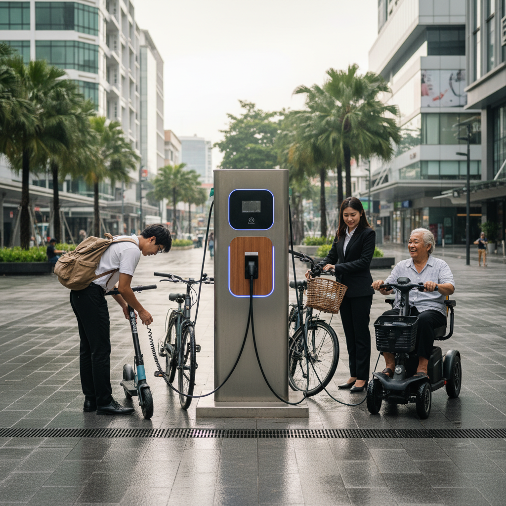 เทรนด์ปลายปี 26! สถานีชาร์จ EV อัจฉริยะผุดรับ E-Bike - smart-ev-charging-station-trend