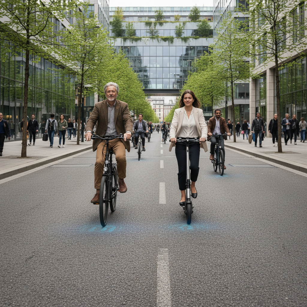 อัปเดตเทรนด์ 2026: ถนนอัจฉริยะชาร์จ E-Bike อัตโนมัติ - smart-road-charging-ebike-ev
