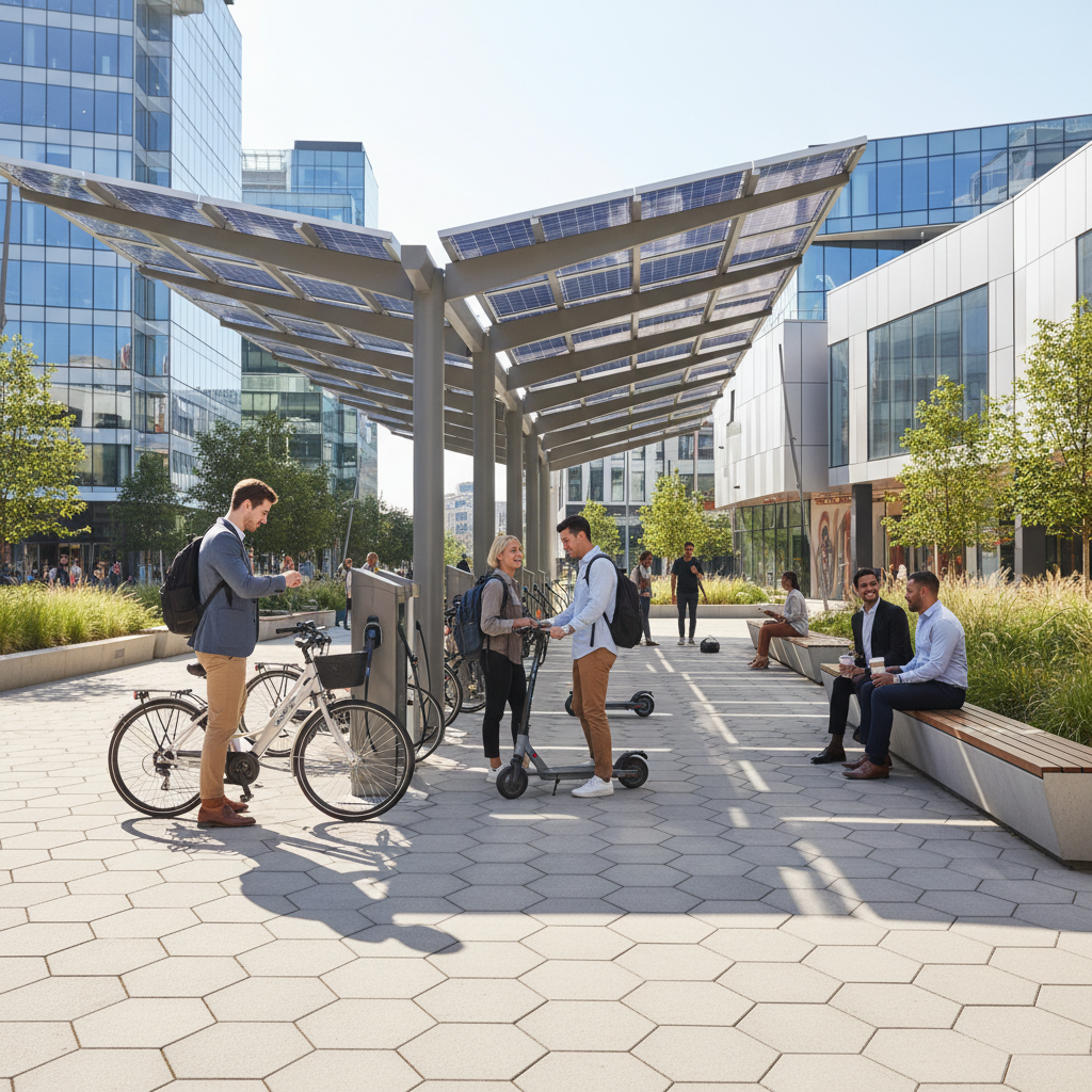 เทรนด์ EV ปลายปี 2026! จุดชาร์จ Solar Cell E-Bike มาแน่ - solar-cell-ebike-charging-trend