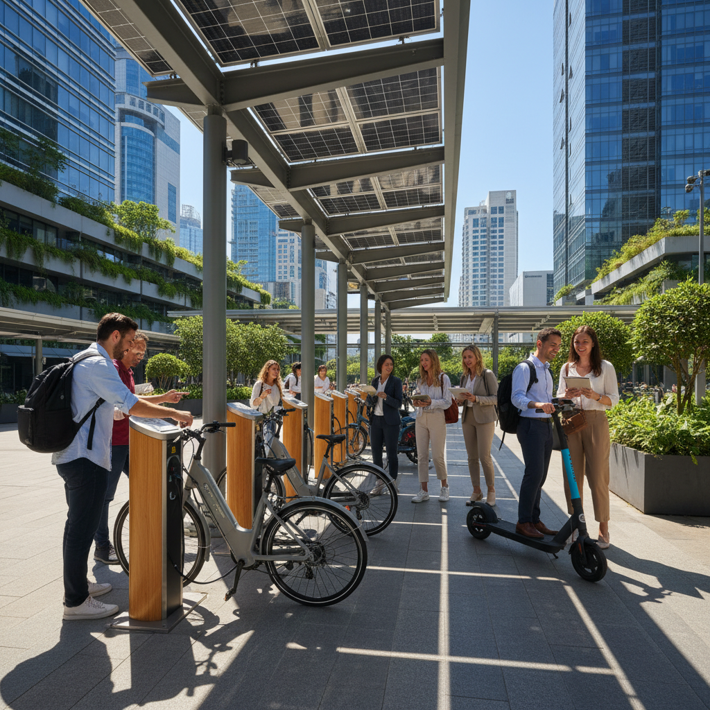 ข่าวดี EV 2026! รัฐเตรียมหนุนจุดชาร์จ E-Bike โซลาร์เซลล์ - solar-charging-ebike-ev-policy