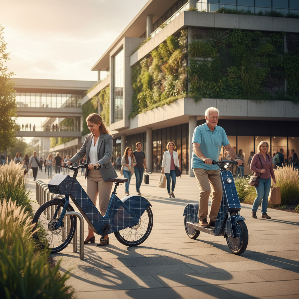 เทรนด์ EV 2026! นวัตกรรม E-Bike ชาร์จพลังงานแสงอาทิตย์ - solar-charging-ebike-ev-trend