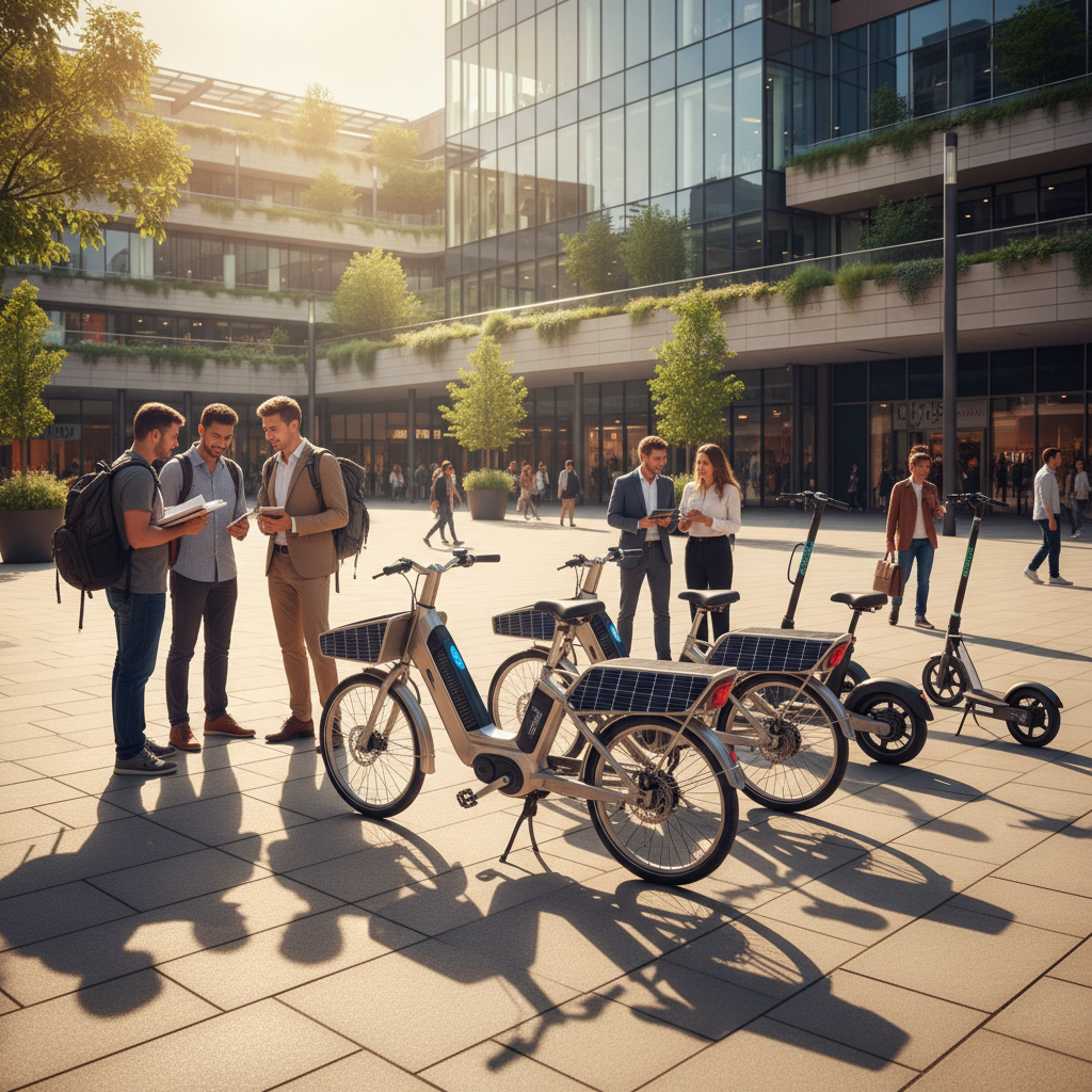 อนาคต EV ปี 26! E-Bike พลังงานโซลาร์ชาร์จไฟเองได้ - solar-charging-ebike-ev-trend