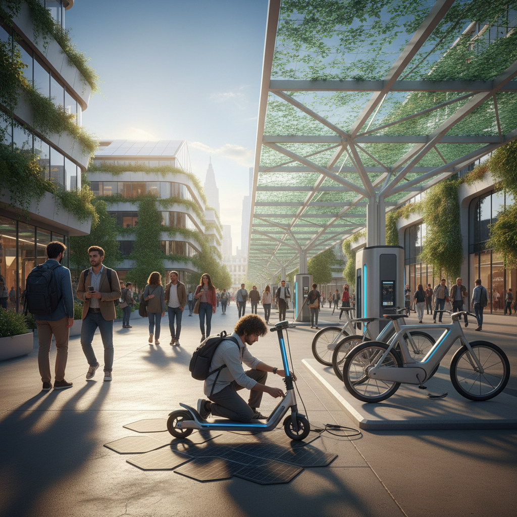 เทรนด์รักษ์โลก 2027! ชาร์จ E-Bike ด้วยแผงโซลาร์เซลล์ - solar-charging-ebike-trend