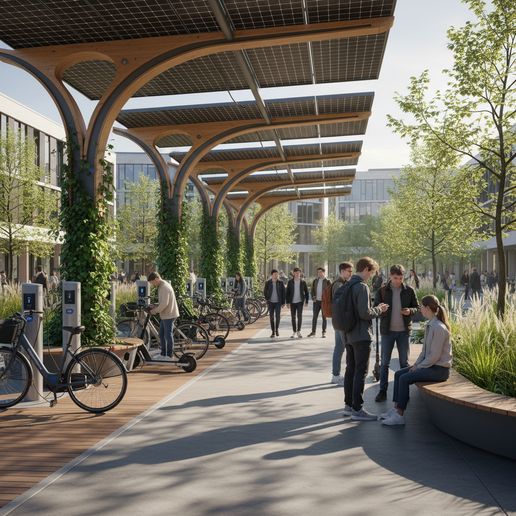 อนาคต EV 2026: เทรนด์ชาร์จ E-Bike ด้วยพลังงานแสงอาทิตย์ - solar-charging-ebike-trend
