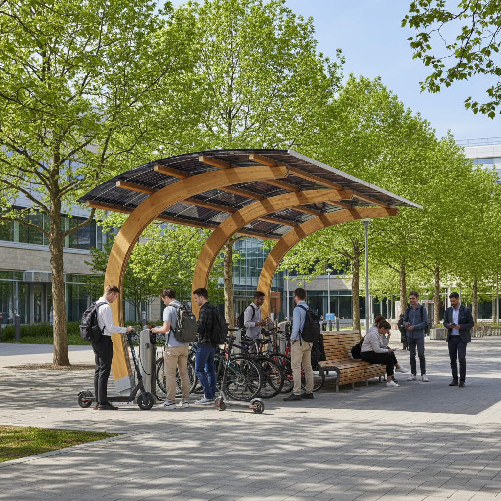 เทรนด์ Q4/2026! จุดชาร์จพลังงานแสงอาทิตย์ E-Bike - solar-charging-ebike-trend-2026