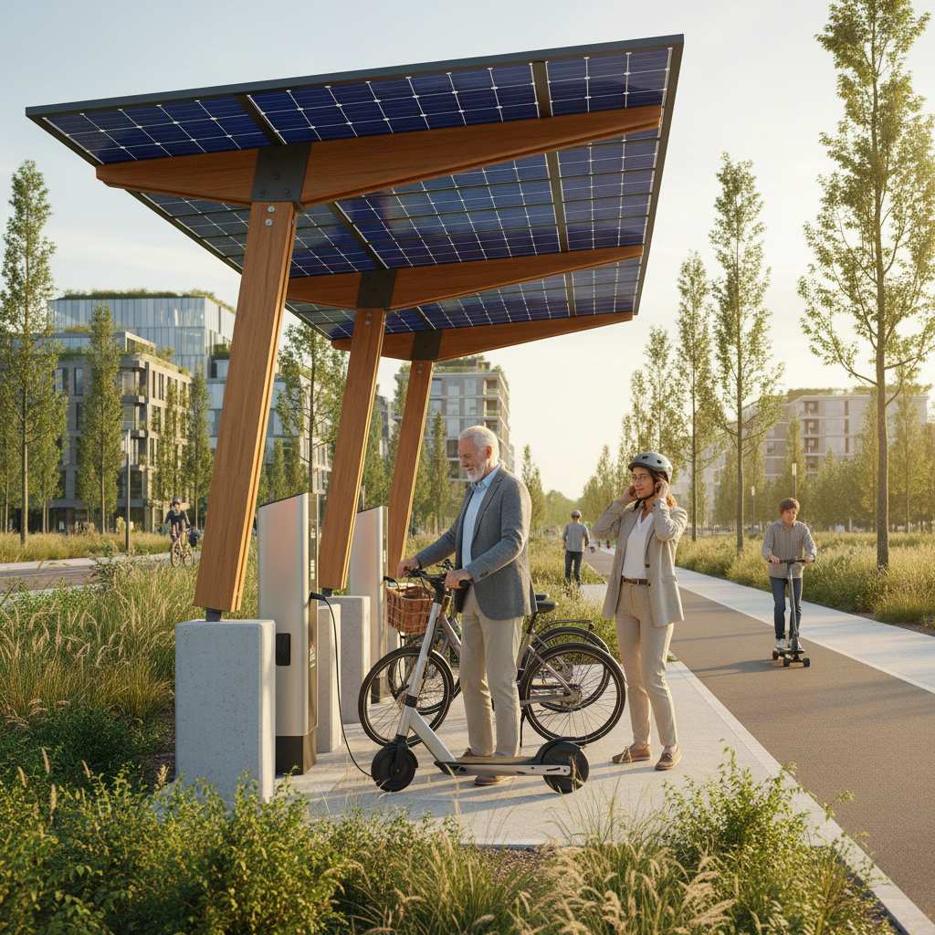 เทรนด์ 2026: นวัตกรรม E-Bike ชาร์จไฟด้วยพลังงานแสงอาทิตย์ - solar-charging-ebike-trend-2026