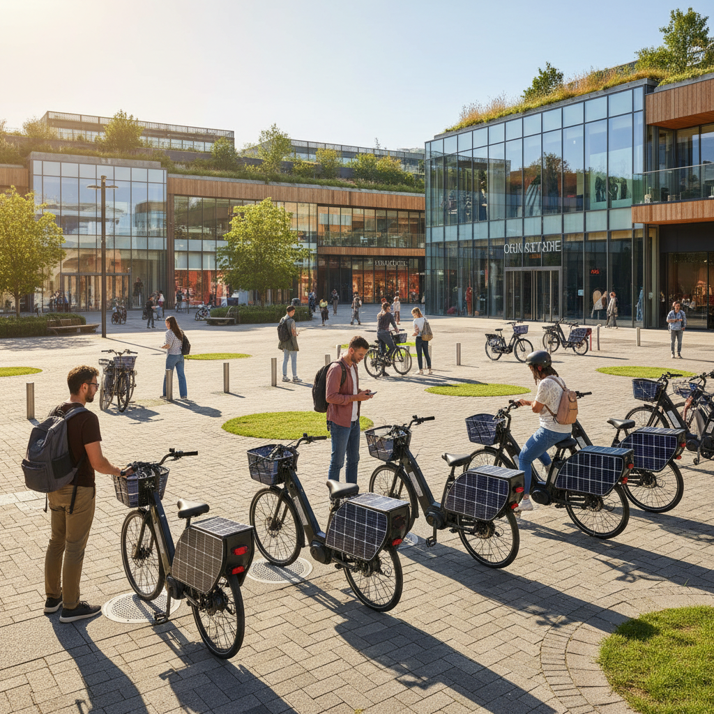 อนาคต EV 2026! เทคโนโลยี E-Bike ชาร์จพลังงานแสงอาทิตย์ - solar-ebike-charging-trend-2026