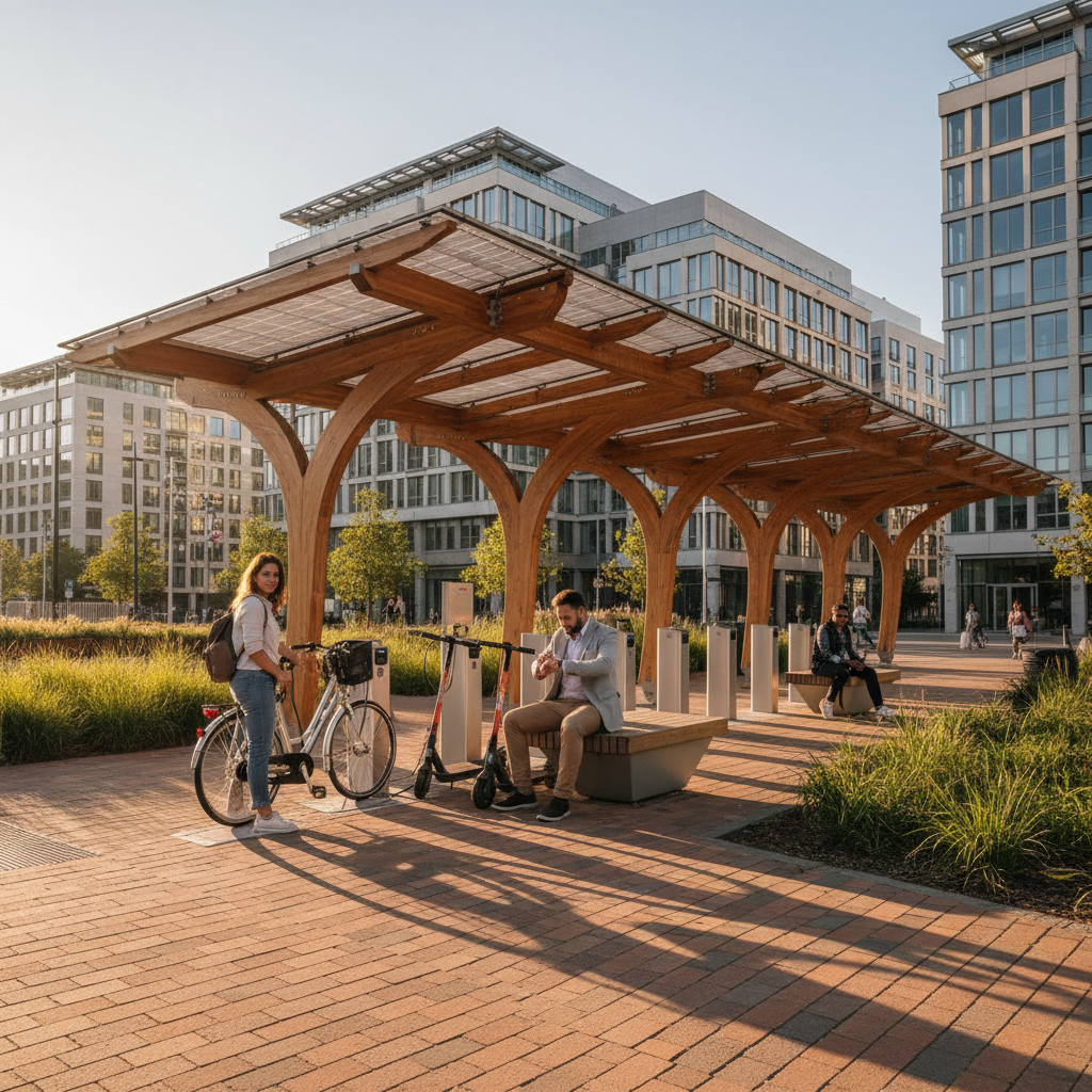 เทรนด์ 2026: สถานีชาร์จ EV โซลาร์เซลล์สำหรับ E-Bike - solar-ev-charging-ebike-trend