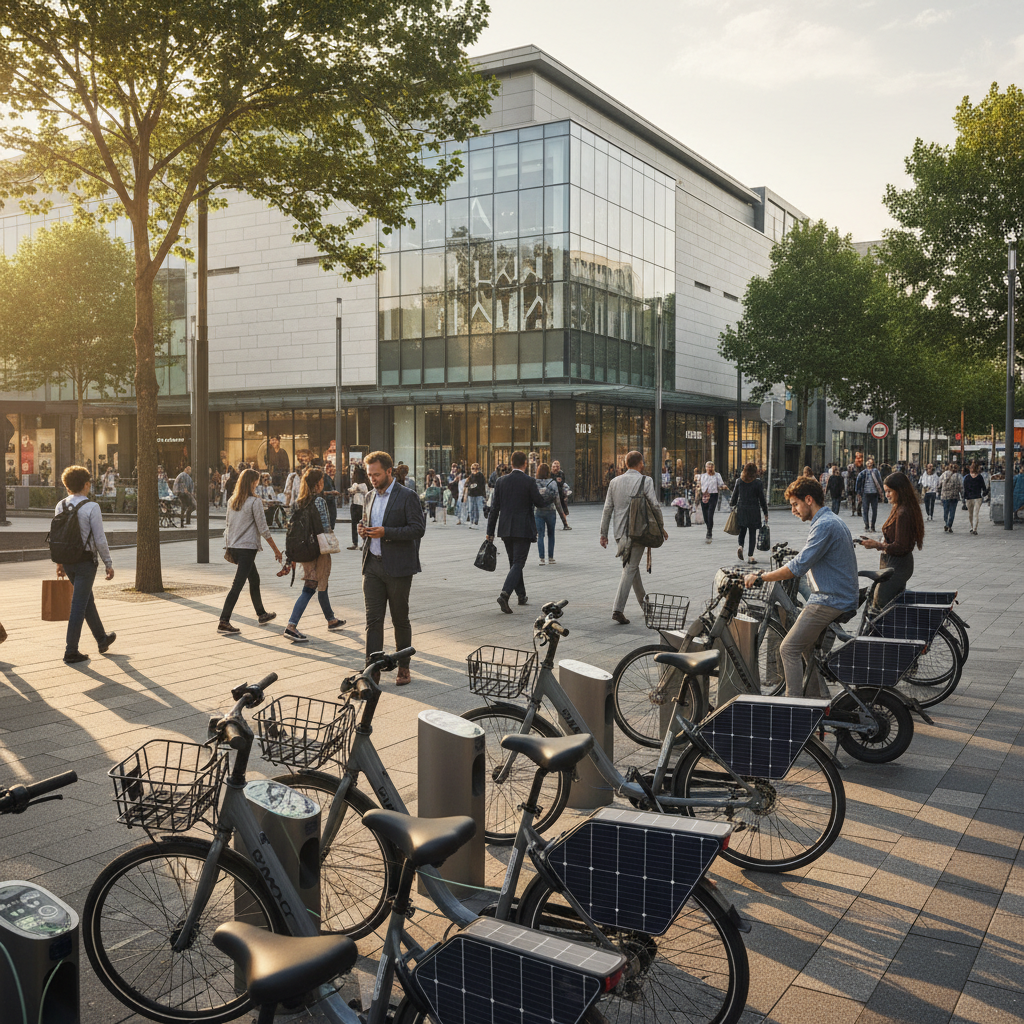คาดการณ์ปลายปี 2026! E-Bike ติดแผงโซลาร์ชาร์จไฟอัตโนมัติ - solar-panel-ebike-charging-trend