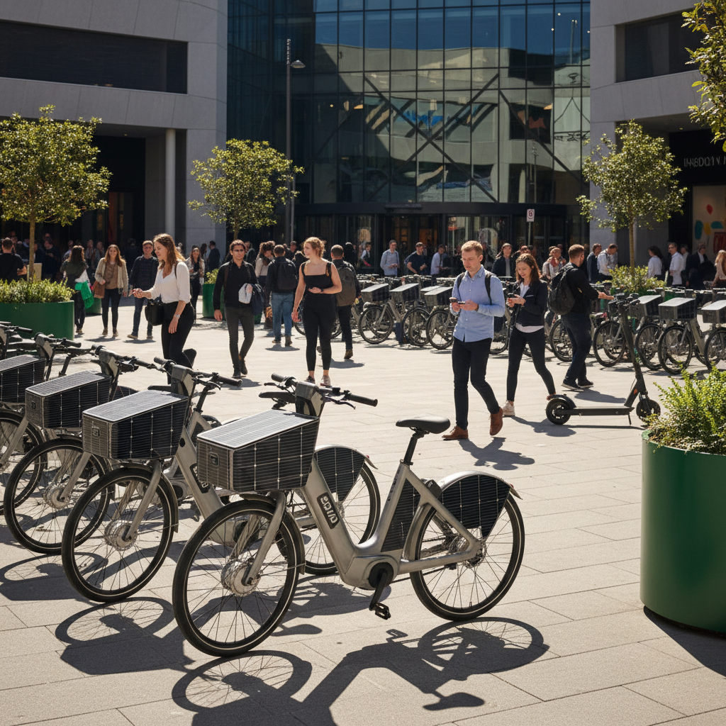 อนาคต EV! เทรนด์ E-Bike พลังงานแสงอาทิตย์ ชาร์จเองอัตโนมัติ - solar-power-ebike-future-trend
