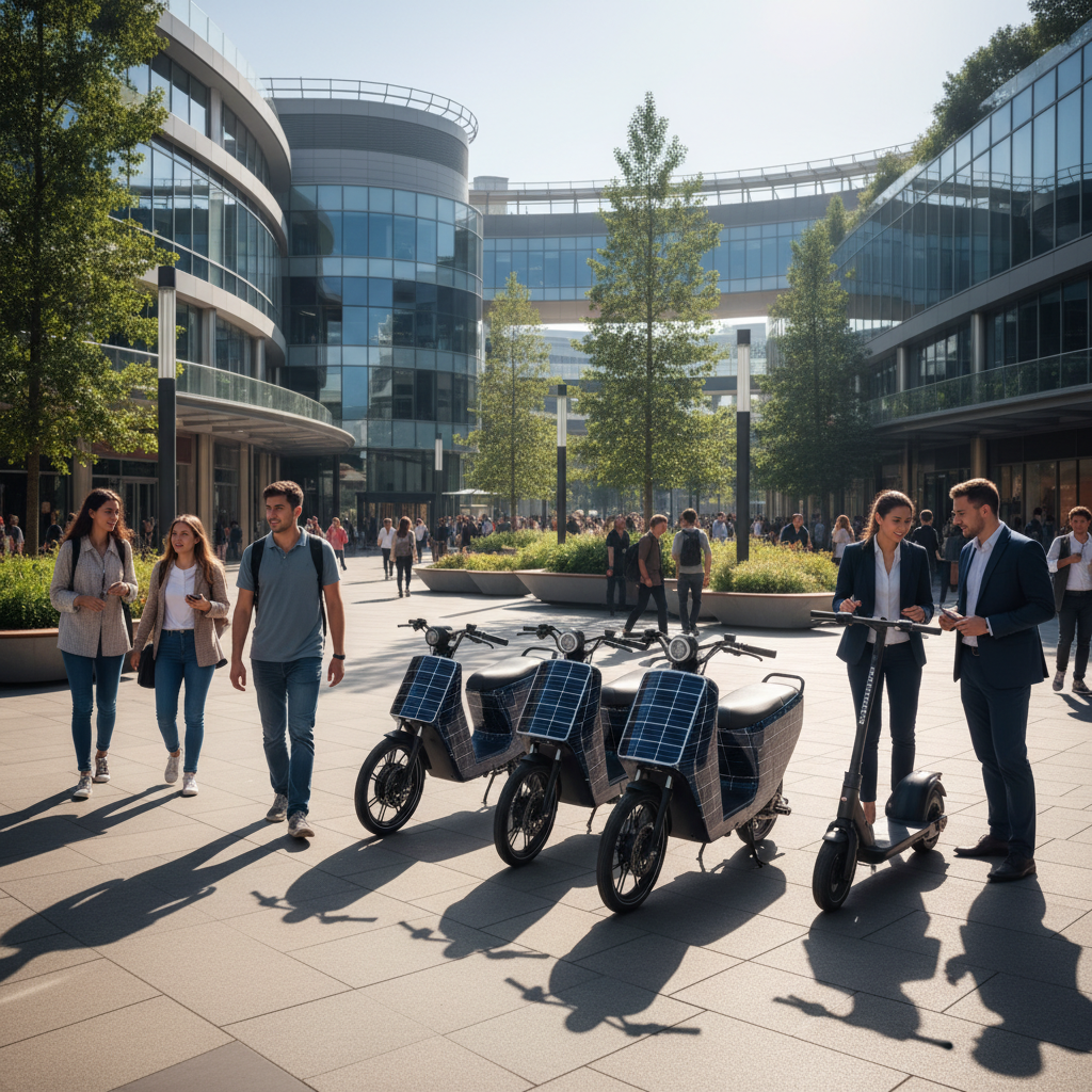 เทรนด์ปลายปี 2026: E-Bike พลังงานแสงอาทิตย์ ชาร์จอัตโนมัติ - solar-power-ebike-trend-2026