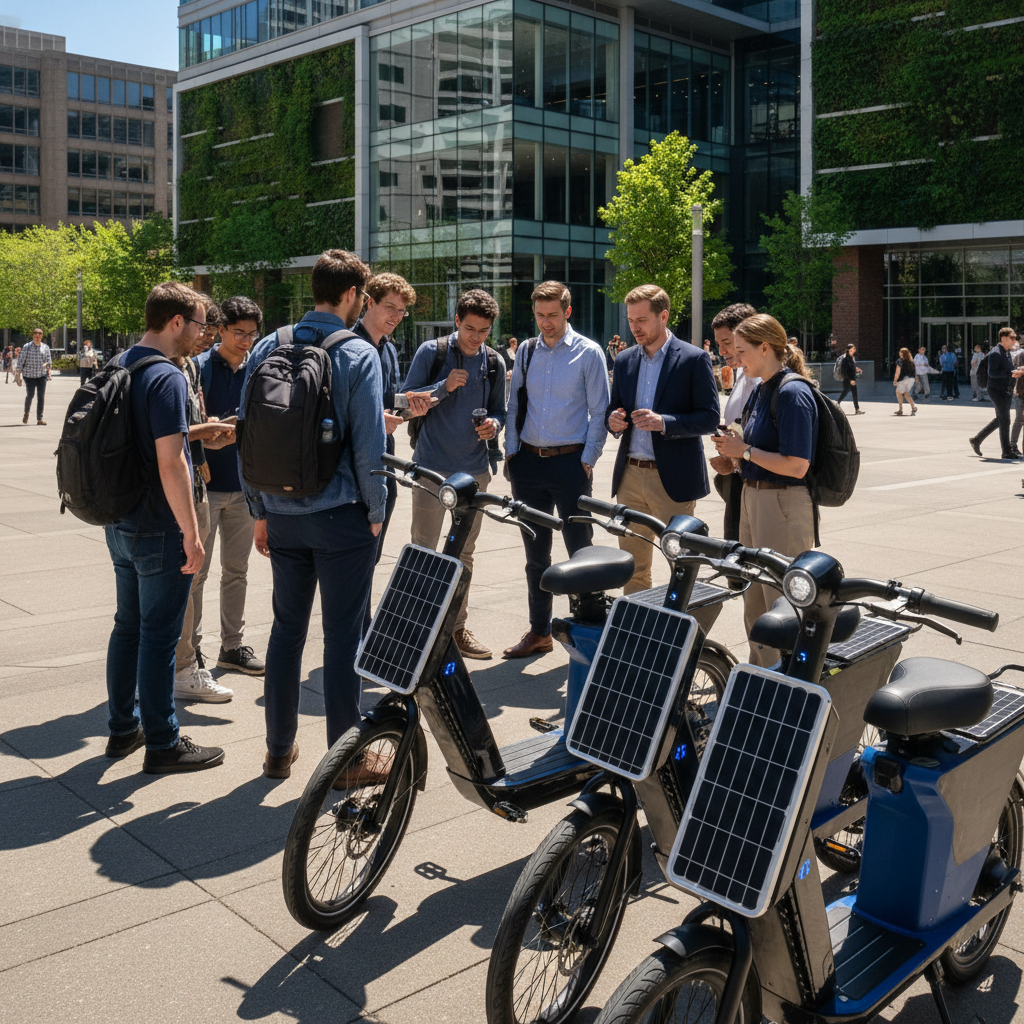 เทรนด์ EV ปี 2026: E-Bike พลังงานแสงอาทิตย์ ชาร์จเองได้ - solar-powered-ebike-ev-trend