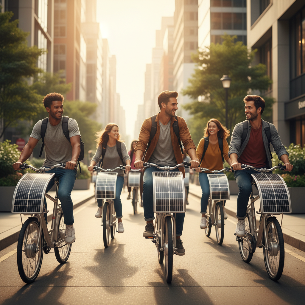 เทรนด์ EV 2026: นวัตกรรม E-Bike ชาร์จพลังงานแสงอาทิตย์ - solar-powered-ebike-trend-2026