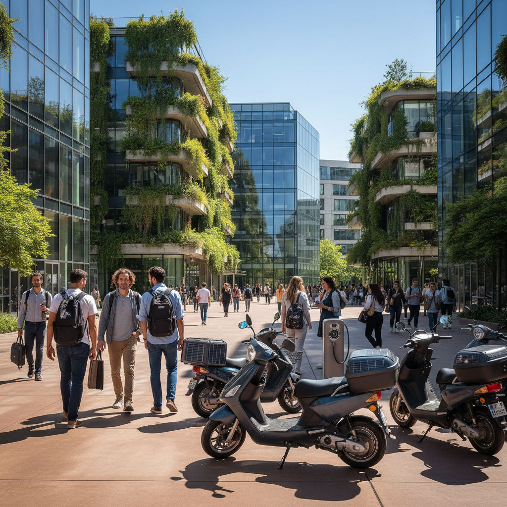 เจาะเทรนด์โลก 2026: อนาคต EV สกู๊ตเตอร์พลังงานแสงอาทิตย์ - solar-powered-ev-scooter-trend