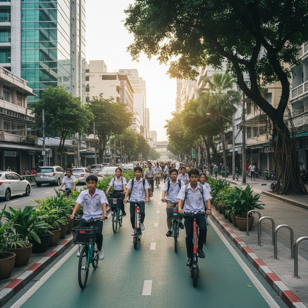 อนาคต EV ไทย 2026: ภาครัฐจ่อผุดเลนพิเศษหนุน E-Bike - thai-ev-ebike-lane-trend