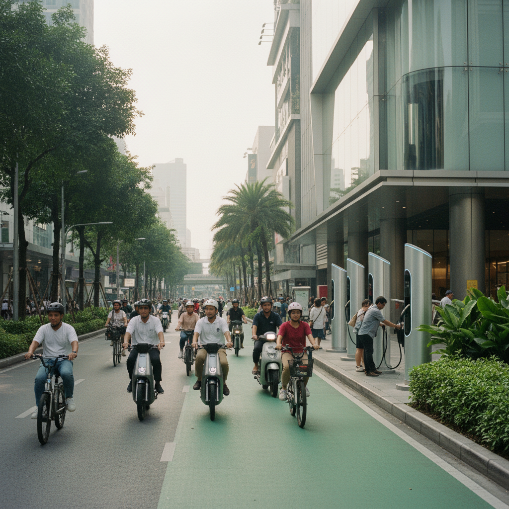 นโยบาย EV ไทย 2026: ลุ้นขยายเลน E-Bike ทั่วกรุง - thai-ev-policy-ebike-lane