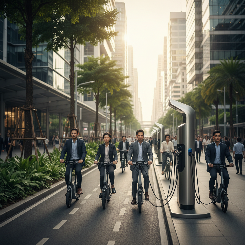 วิเคราะห์ตลาด EV ไทยครึ่งปีหลัง 26 สกู๊ตเตอร์ไฟฟ้ามาแรง! - thai-ev-scooter-market-trend