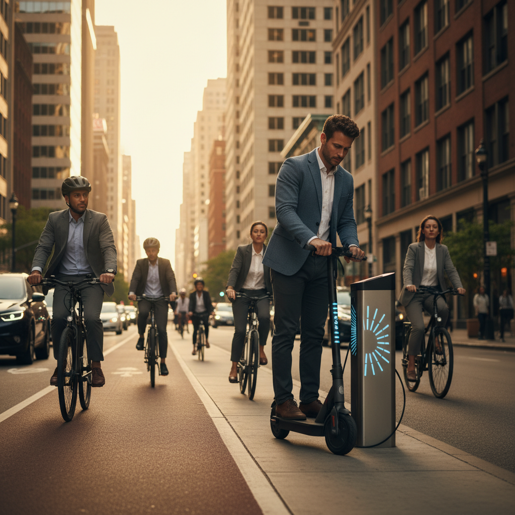 อนาคตวัยทำงาน! เทรนด์ E-Bike ปี 27 ขับฝ่ารถติด ชาร์จแบตไว - urban-commute-ebike-ev-trend
