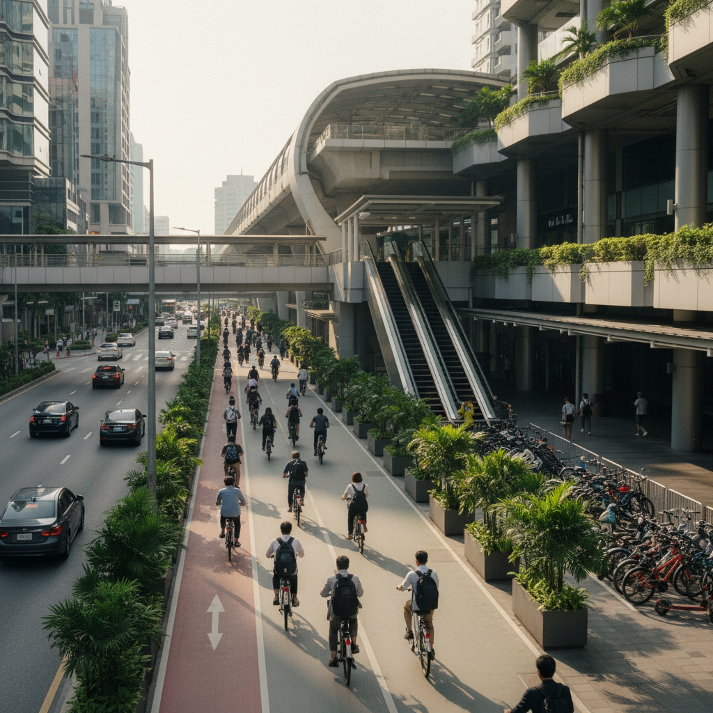 เจาะเทรนด์เมือง 2026: ดัน E-Bike เชื่อมรถไฟฟ้าลดค่าใช้จ่าย - urban-ebike-transit-trend-2026