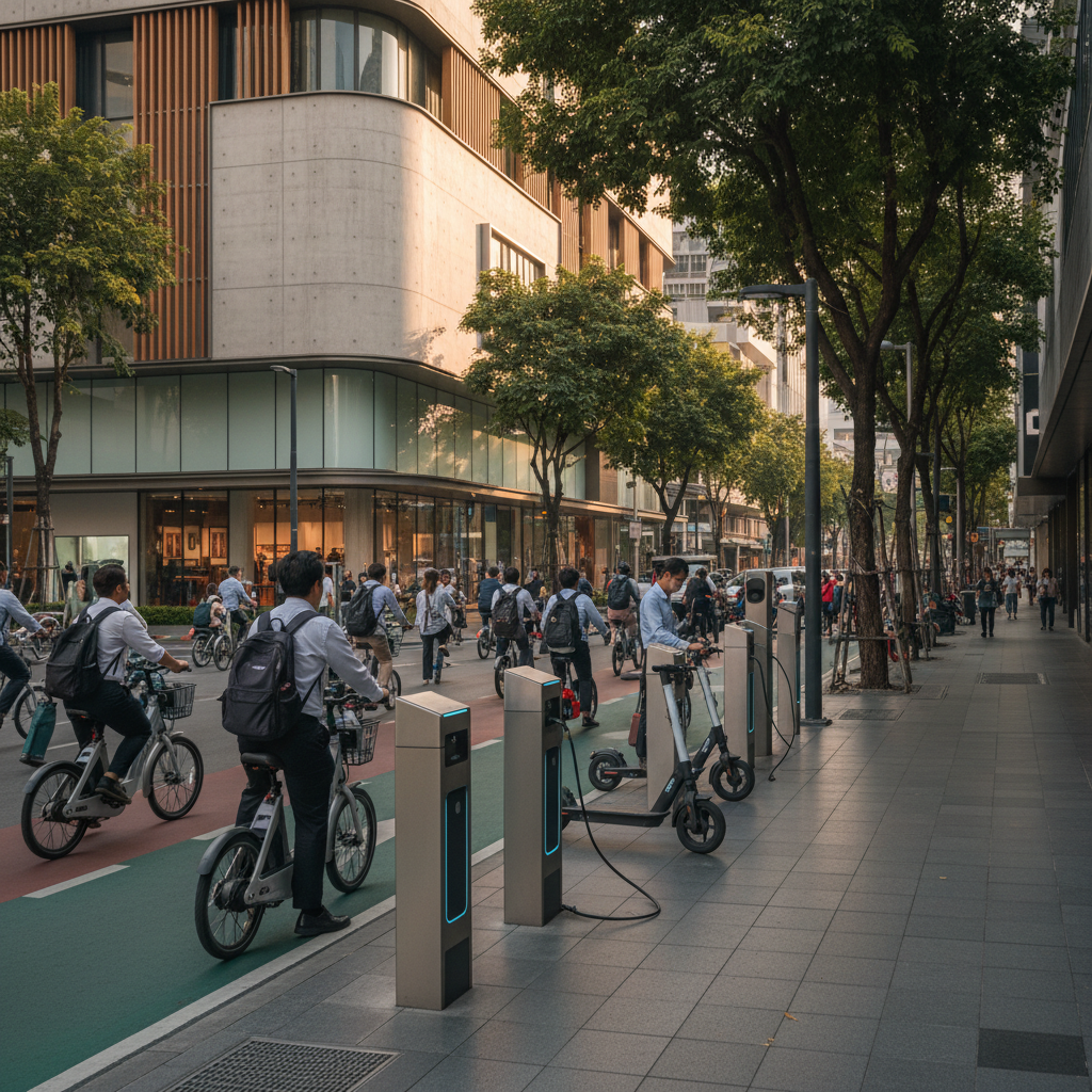 เจาะเทรนด์ 2027! สถานี Charging ผุดทั่วกรุงหนุนใช้ E-Bike - urban-ev-charging-ebike-trend