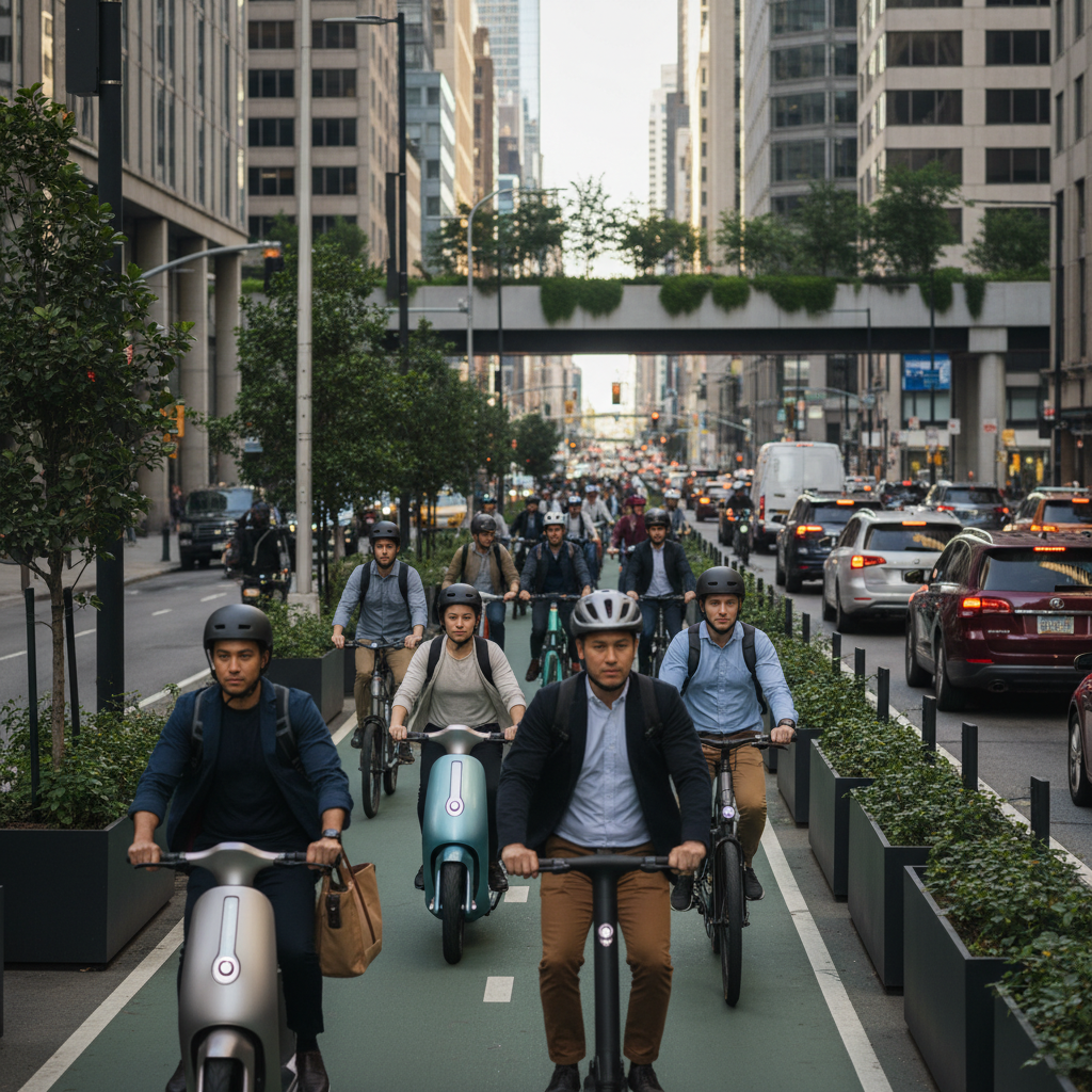 เทรนด์ EV ปลายปี 2026: สกู๊ตเตอร์ไฟฟ้าฮิตรับวัยทำงาน - urban-ev-scooter-commute-trend