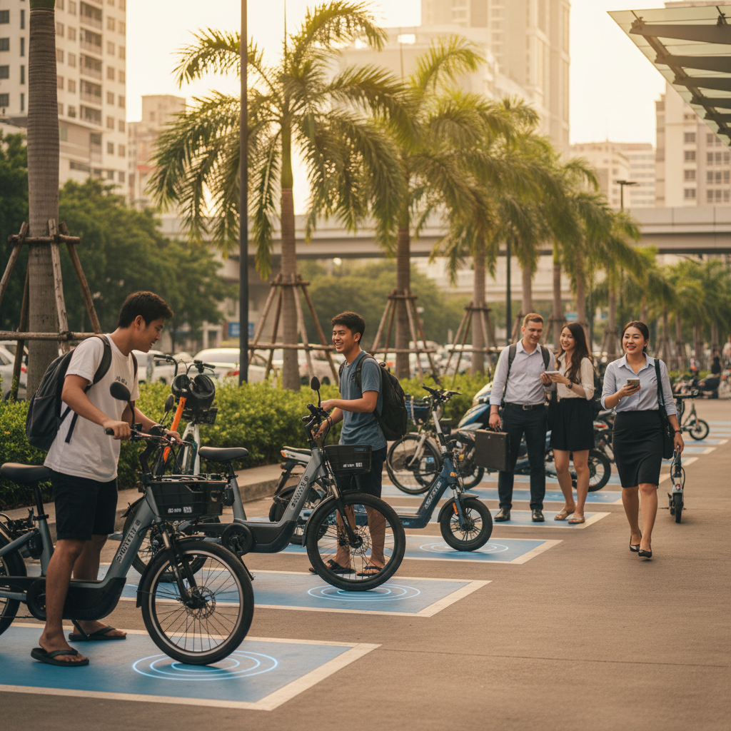 เทรนด์ EV 2026! ลานจอดชาร์จไร้สาย E-Bike เตรียมใช้ในไทย - wireless-charging-ebike-ev