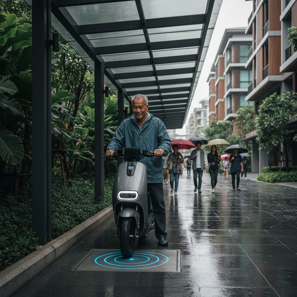 เทรนด์ EV 2026: แท่นชาร์จไร้สาย E-Bike สะดวก ปลอดภัย - wireless-charging-ebike-ev-trend