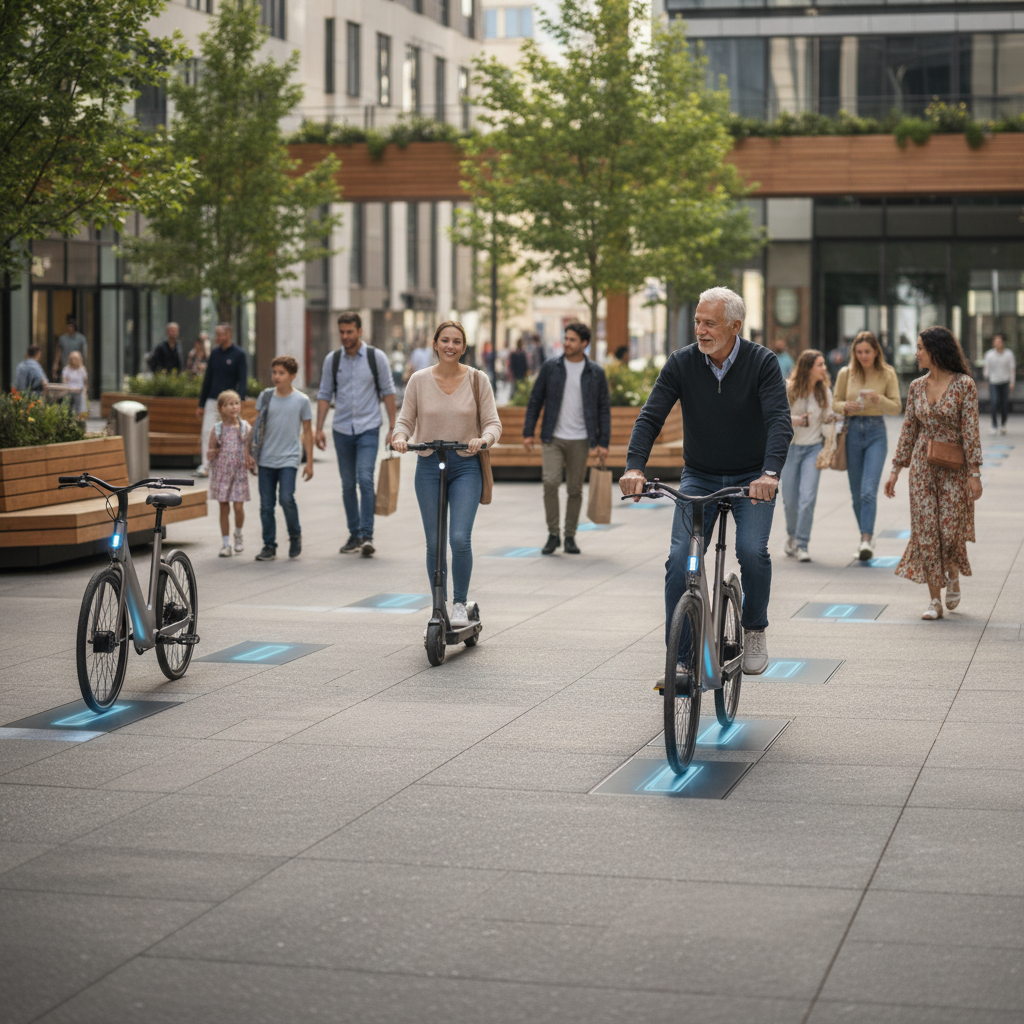 เทรนด์ EV 2026: แท่นชาร์จไร้สาย E-Bike จอดปุ๊บชาร์จปั๊บ - wireless-charging-ebike-trend