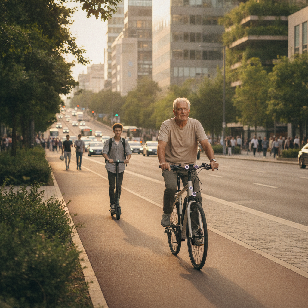 เทรนด์ EV 2026: E-Bike ติดเซ็นเซอร์ AI ขับขี่ปลอดภัยสูงสุด - 2026-ebike-ai-safety-tech