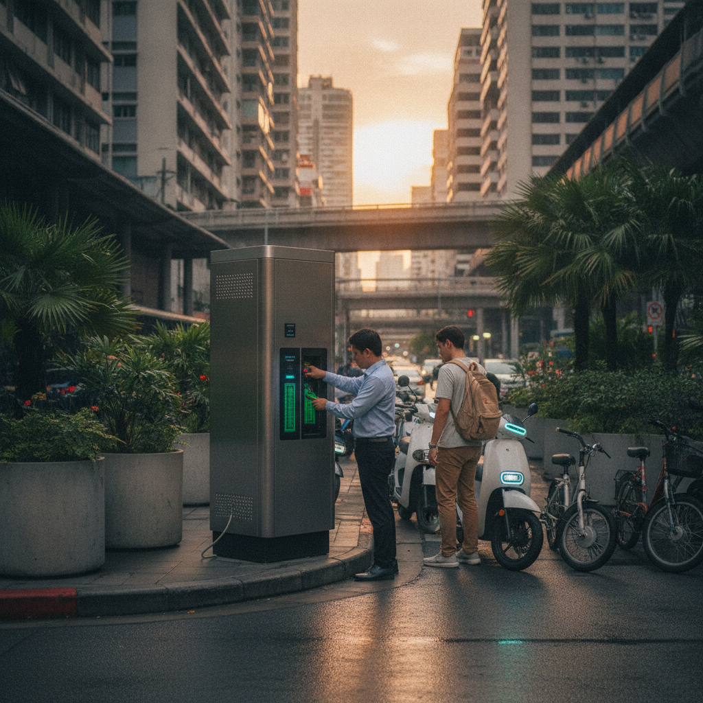 เทรนด์ปลายปี 2026: สถานีสลับแบต E-Bike ชาร์จไวไม่ต้องรอ - 2026-ebike-battery-swapping-trend