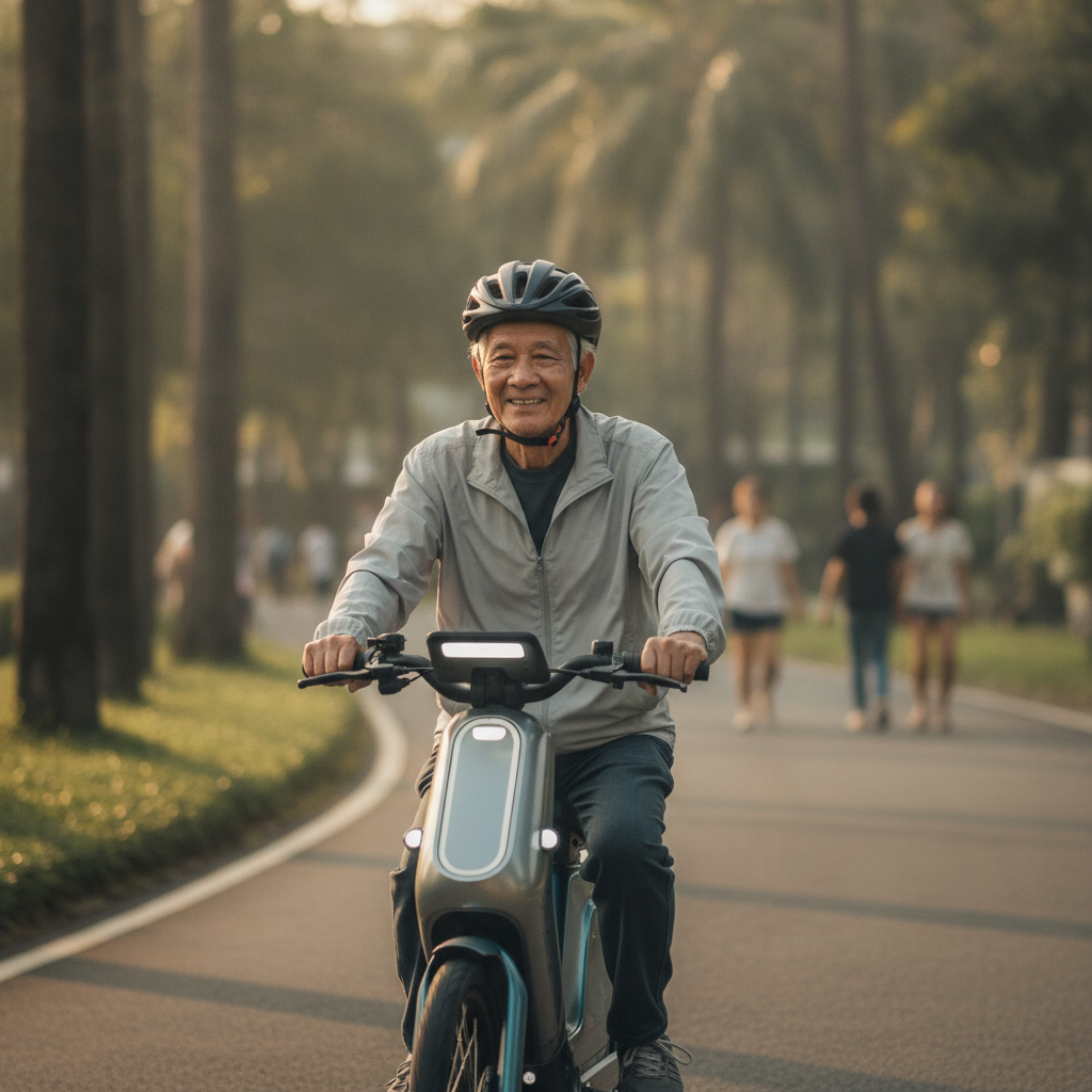 เทรนด์ 2027: E-Bike พลัง AI เซนเซอร์กันชน ตอบโจทย์วัยเก๋า - 2027-ai-smart-ebike-safety