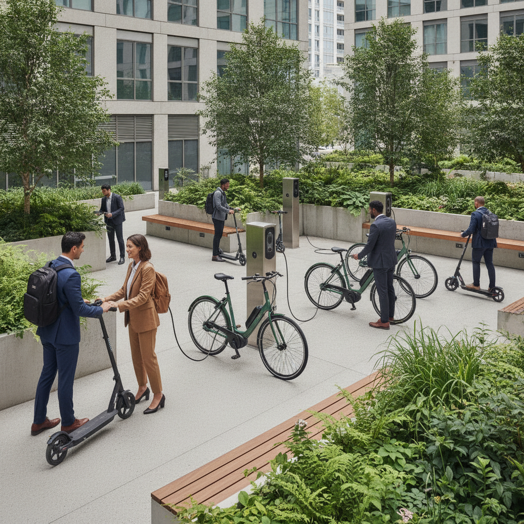เทรนด์อสังหาฯ 2027: คอนโดจ่อผุดโซนชาร์จ E-Bike รับวัยทำงาน - 2027-condo-ebike-charging-zone