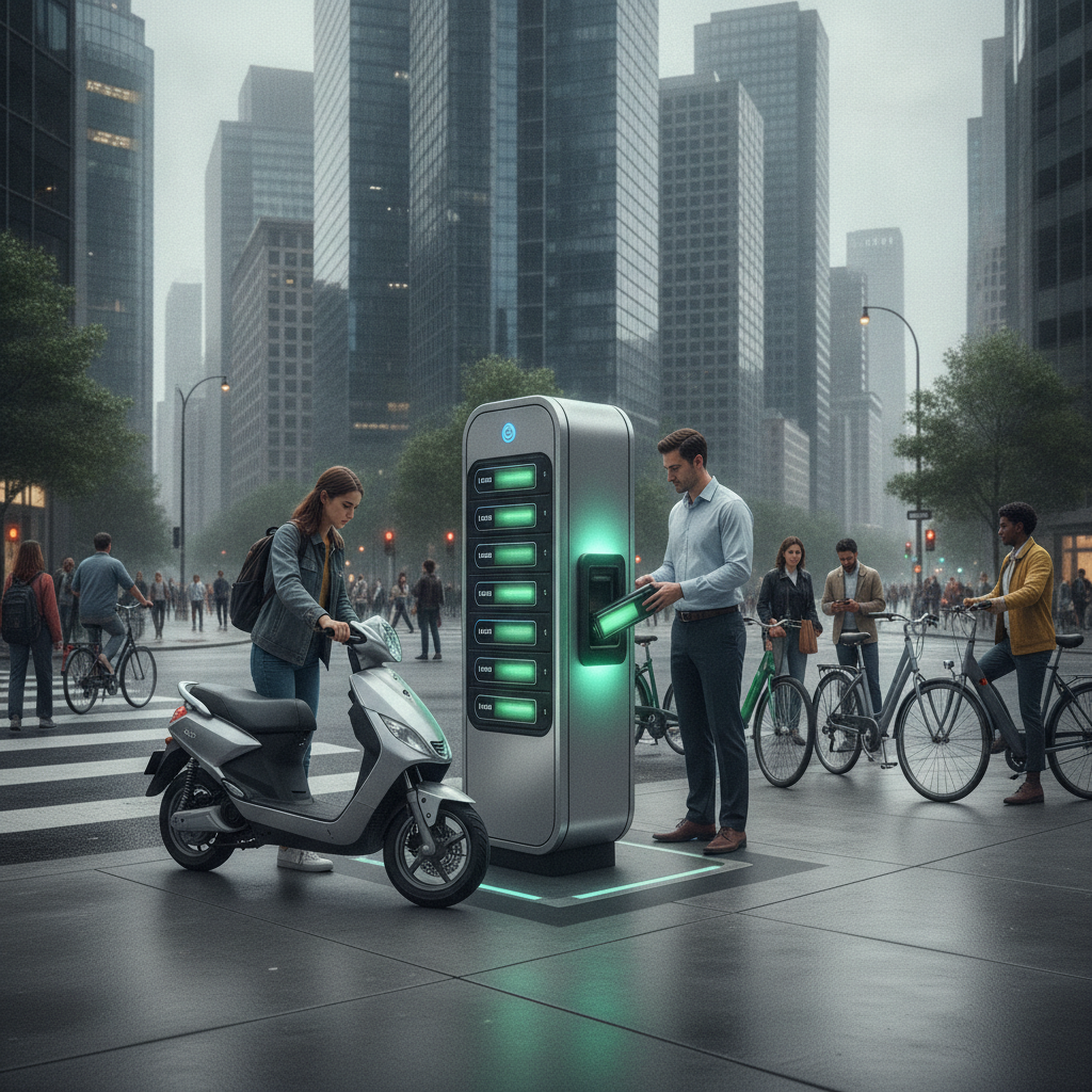 เทรนด์ 2027: ตู้สลับแบต E-Bike ทั่วเมือง เปลี่ยนไวไม่ต้องรอ - 2027-ebike-battery-swap-station