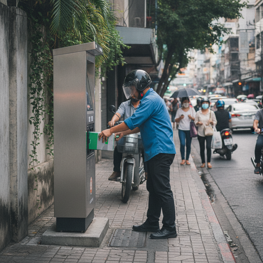 เทรนด์ EV ล่าสุด: สถานีสลับแบต E-Bike เตรียมบุกไทยปี 2027 - 2027-ebike-battery-swap-trend