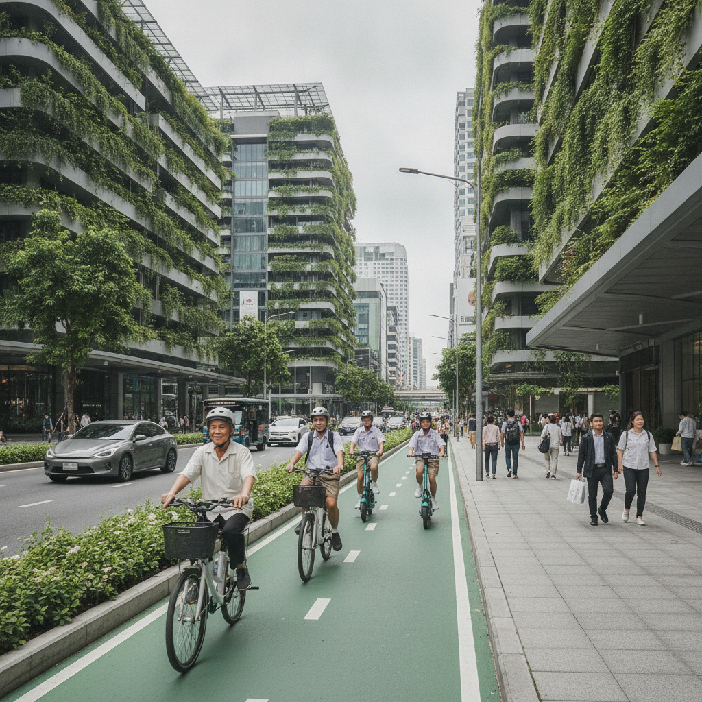 เทรนด์ EV ปี 2027: ลุ้นนโยบายเพิ่มเลน E-Bike ขับขี่ปลอดภัย - 2027-ebike-lane-smart-city