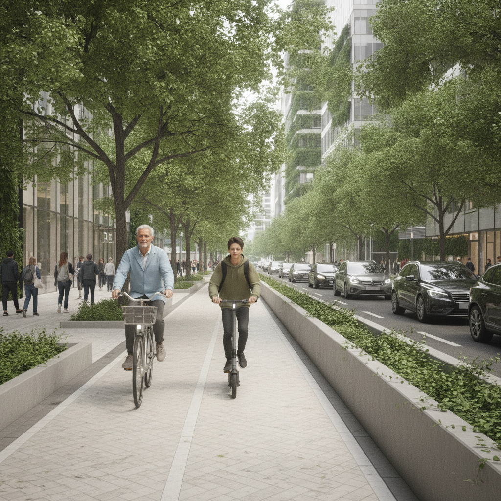 เทรนด์เมือง 2027: นำร่องเลนพิเศษ E-Bike ขี่ปลอดภัยไร้รถติด - 2027-ebike-special-lane-trend