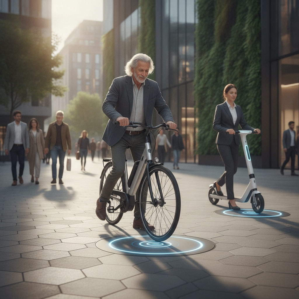 เทรนด์ EV 2027: ชาร์จไร้สาย E-Bike แค่จอดก็แบตเต็ม - 2027-ebike-wireless-charging