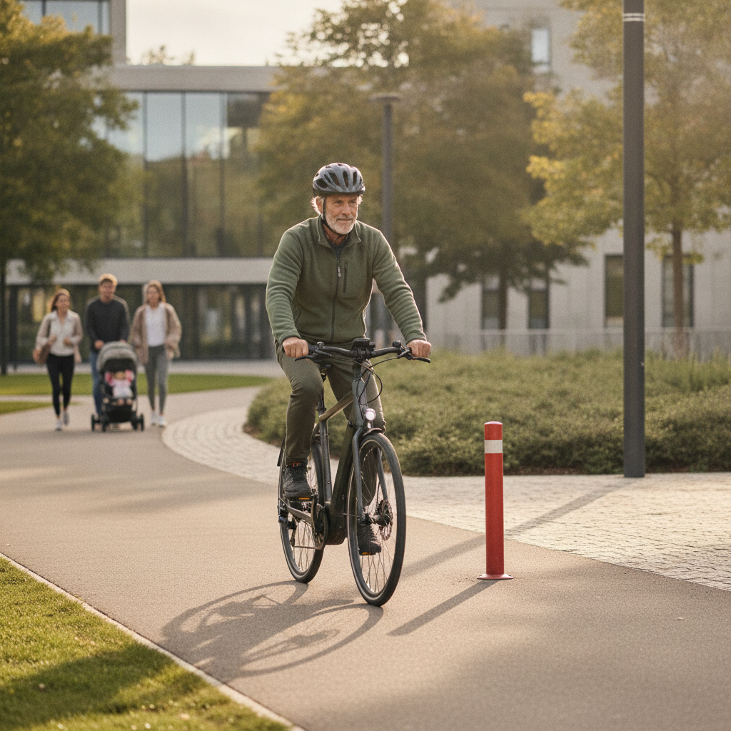นวัตกรรม EV 2027: ระบบ AI ช่วยเบรกอัตโนมัติเพื่อผู้สูงวัย - ai-ebike-safety-sensor-trend