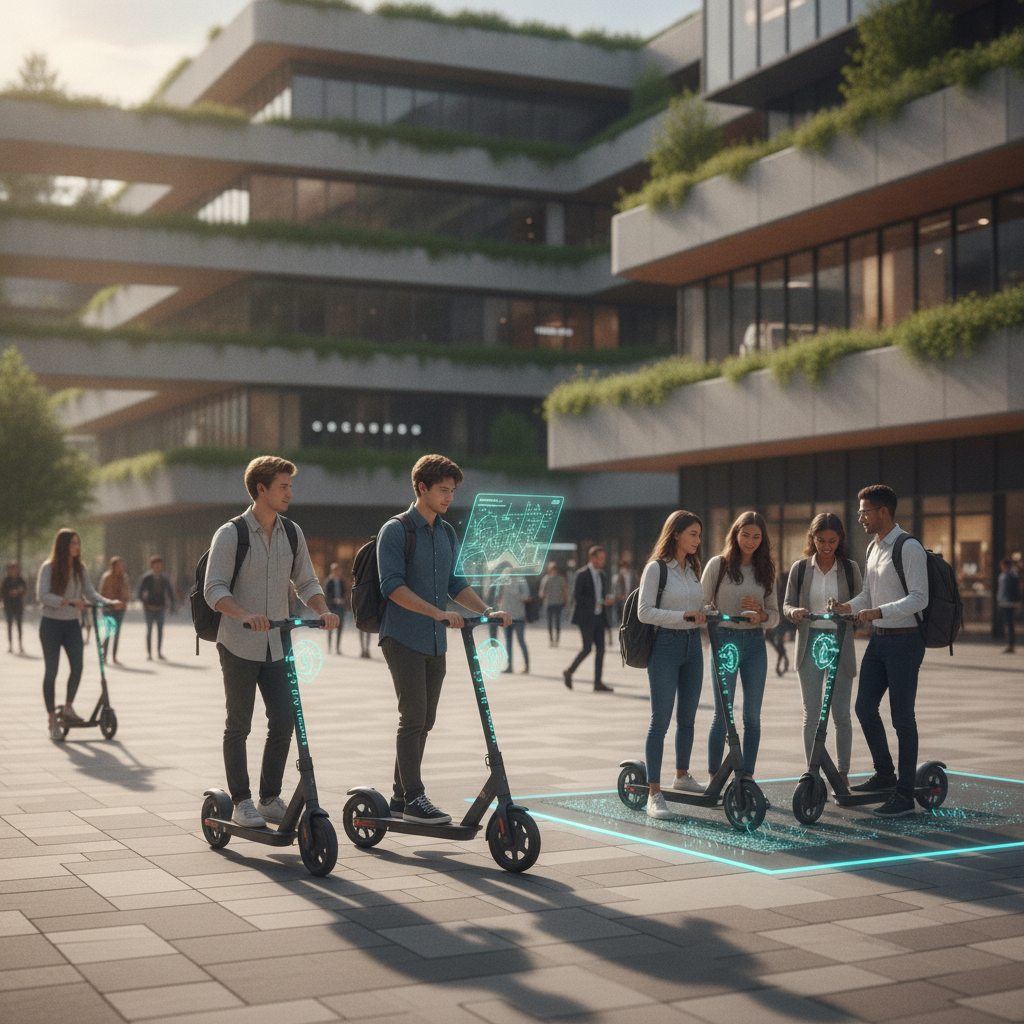 เทรนด์ EV 2027! สกู๊ตเตอร์ไฟฟ้าระบบ AI ขับขี่ปลอดภัยขั้นสุด - ai-electric-scooter-ev-trend
