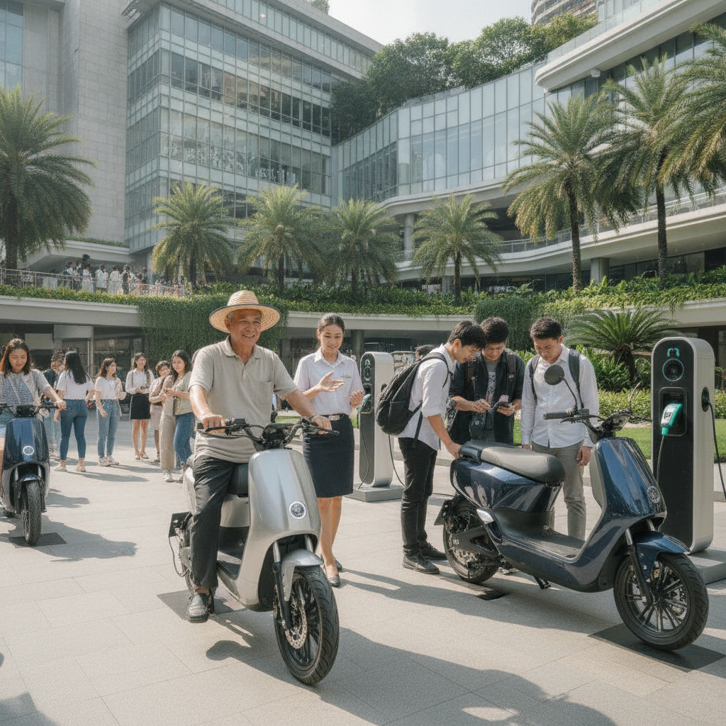 อนาคต EV ไทย! E-Bike ล้ำหน้าด้วยเซนเซอร์ AI กันชน - ai-sensor-ebike-scooter-trend