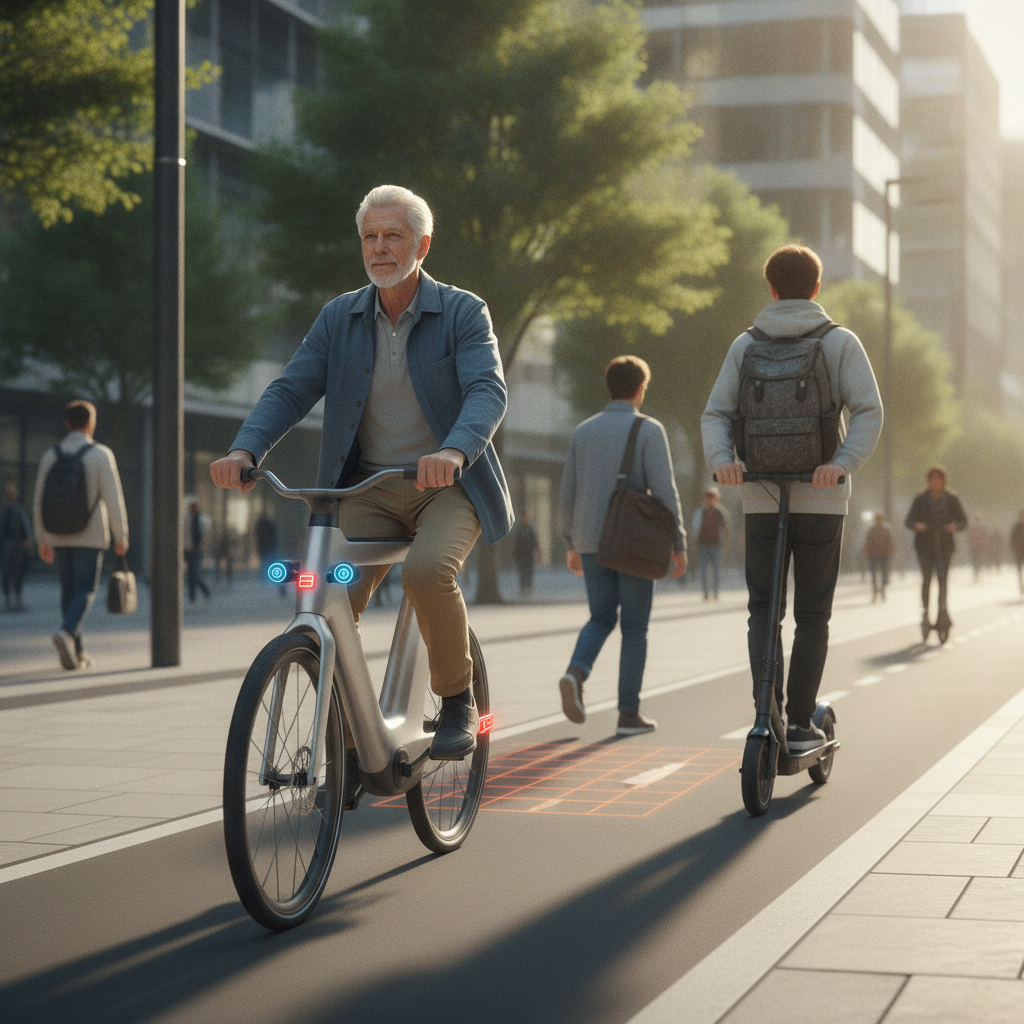 เทรนด์ 2027: E-Bike ติดเซนเซอร์ AI ช่วยเบรก ลดอุบัติเหตุ - ai-sensor-ebike-trend-2027